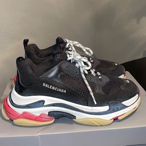 SOLD ..Mens balenciaga. Black red cream and tan .